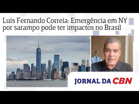 Luis Fernando Correia sobre NY decretar emergência por sarampo: 'Tem importância para o Brasil'