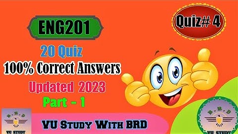 Eng201 quiz 4 2023 (part - 1) - eng201 quiz 4 solution 2023 | #eng201 |  @StudywithBRD ​