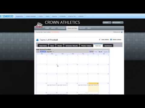 How-To: Customizing Your Team Page - Part 2 (Calendar)