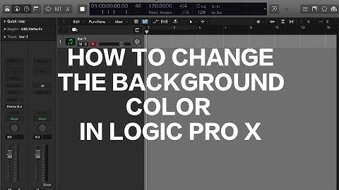 How To Change The Background Color In Logic Pro X | Tutorial | Quick Tip 02 | Learn Music Academy