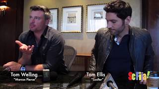 Tom Welling and Tom Ellis on Working on Lucifer