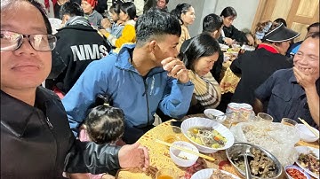 Vào nhà mới ở quê || Gặp mưa to - tronpiu vlog