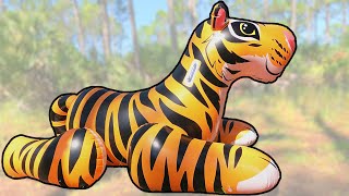 Ride-On Tiger Pool Toy Inflation