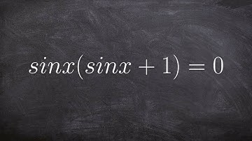 How to use the zero product property to solve trig sinx