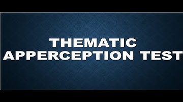 Thematic Apperception Test (TAT) - 1