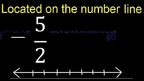 Located  -5/2 on the number line , locate negative fraction on the number line . represented