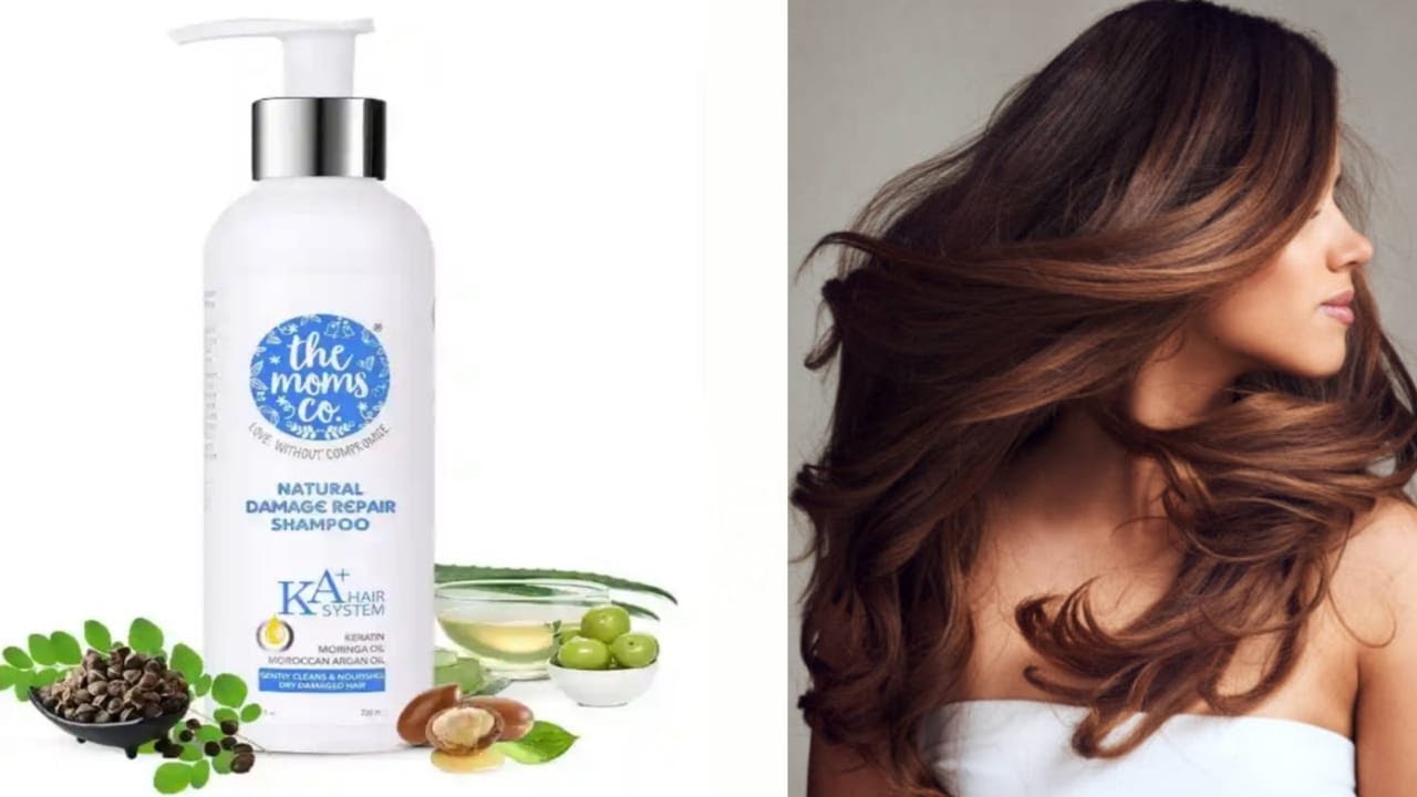 The moms co natural damage repair shampoo KA+ hair system review
