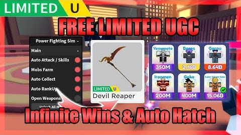 [FREE LIMITED UGC] Power Fighting Simulator Script • Get All Hero (OP) • Auto Farm [Roblox]