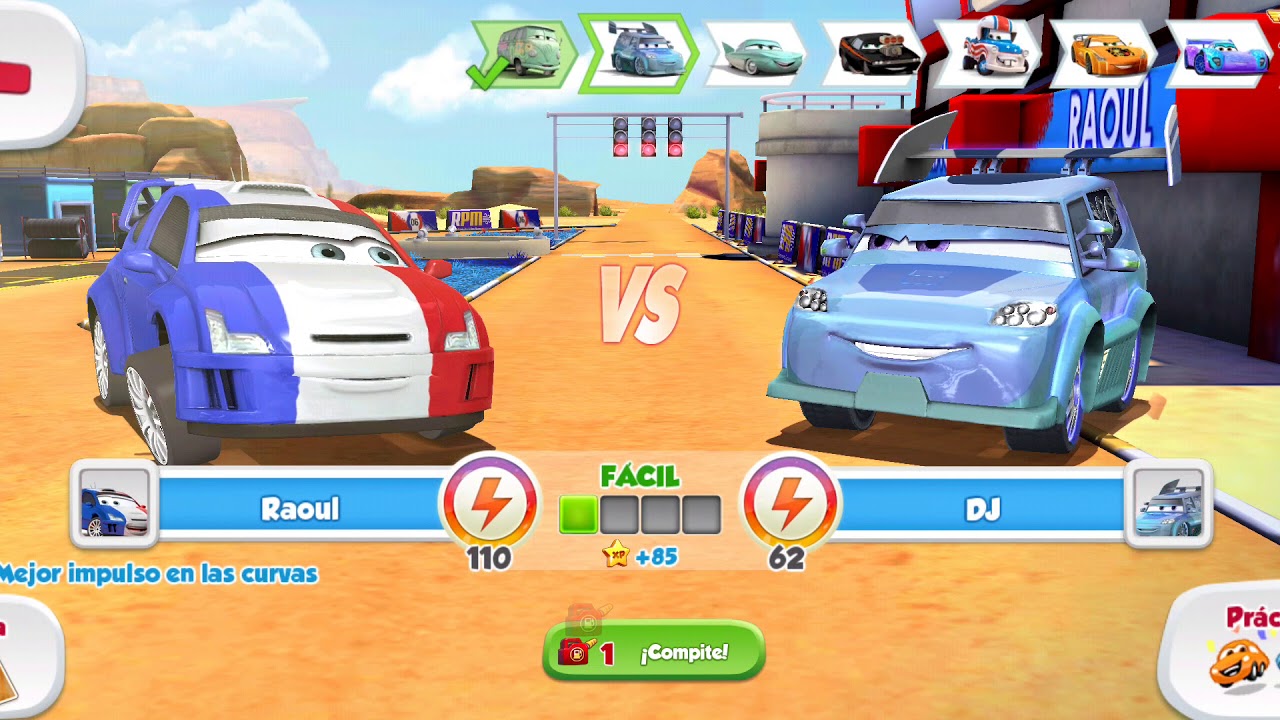 Cars: Rápido como el Rayo - Raoul ÇaRoule vs Holley Shiftwell (2014)