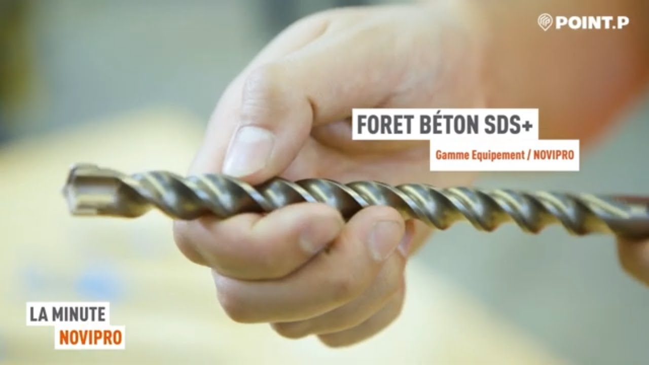 Présentation du foret béton SDS+ 3 taillants - La minute NOVIPRO 