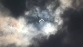 Solar Eclipse 2017 🌕🌘🌑🌒🌕.  Cloud cover made the best natural filter.