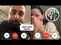 hania amir video call badshah, hania amir and badshah love story, badshah and hania amir