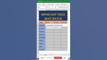#shorts | Most useful & important for you | Excel funny magic trick and tips | Excel shortcut trick|