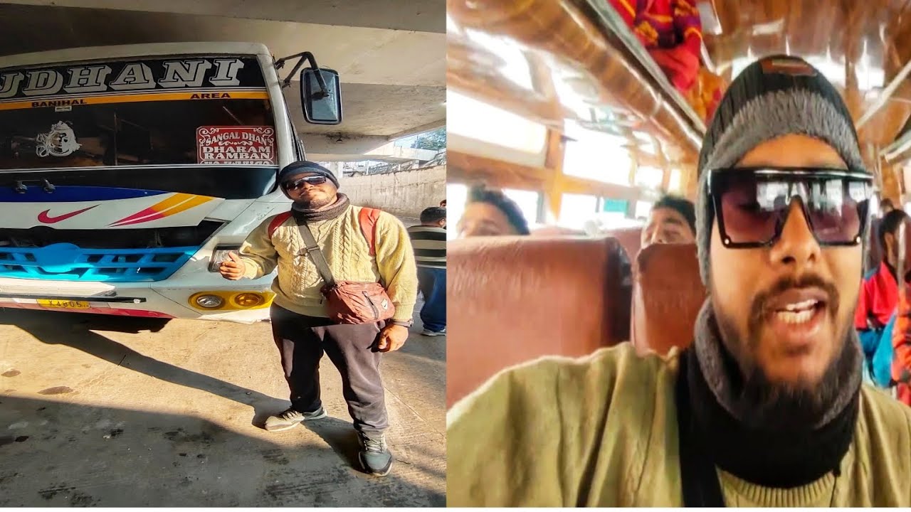 Jammu Tawi station to sangaldan station by bus journey