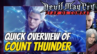 Quick Overview of Count Thunder Vergil | Devil May Cry Peak of Combat