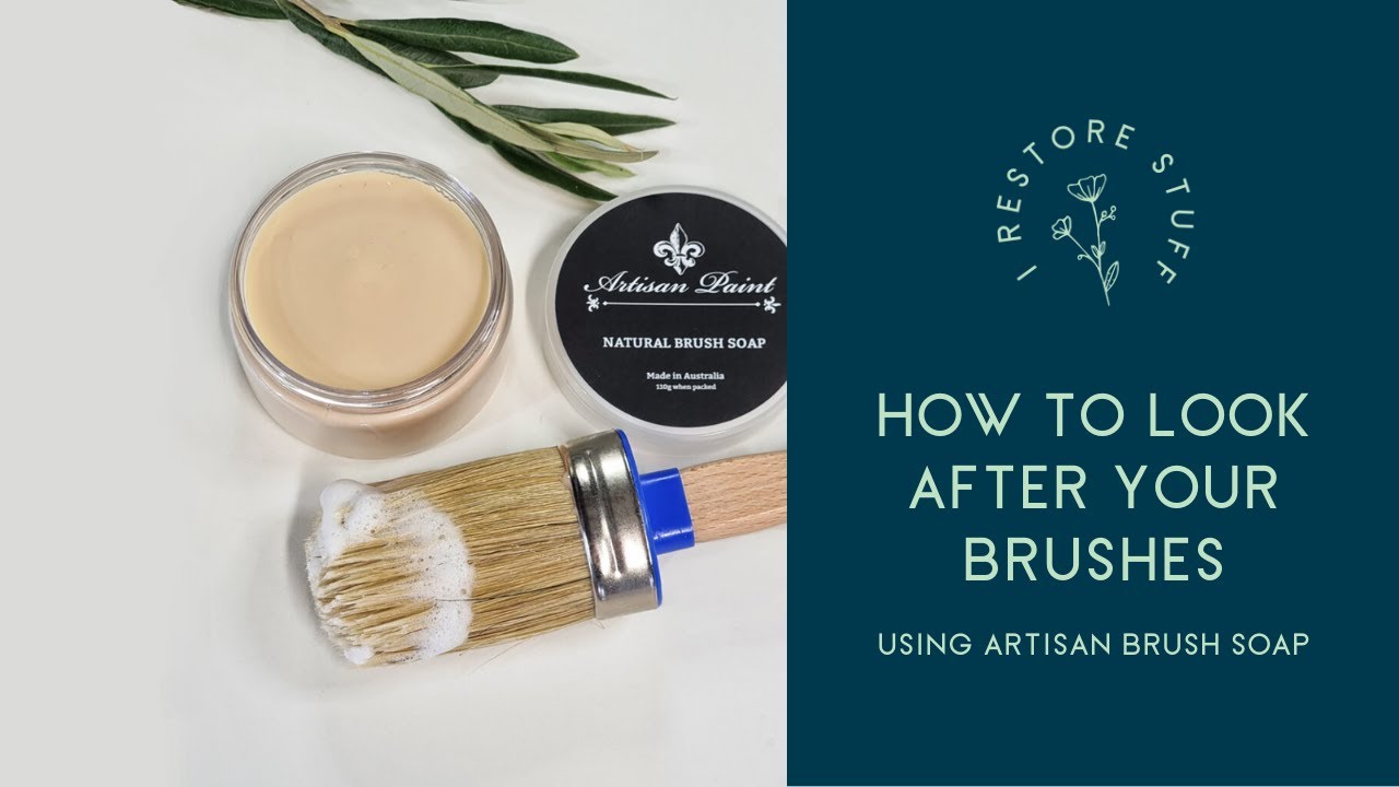 How to Clean Your Paint Brushes using Artisan Brush Soap 