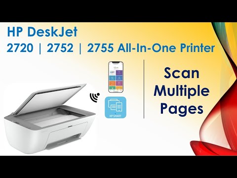 HP DeskJet 2720 | 2752 | 2755 | AiO printer: Scan Multiple pages using HP Smart app on Android phone