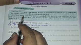 parcours du français 6ème année du primaire page 181 | Orthographe / Dictée