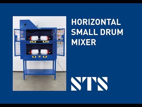 Horizontal Small Drum Mixer-Four Drums: 3.6 to 15 Litres (Model: DME04)