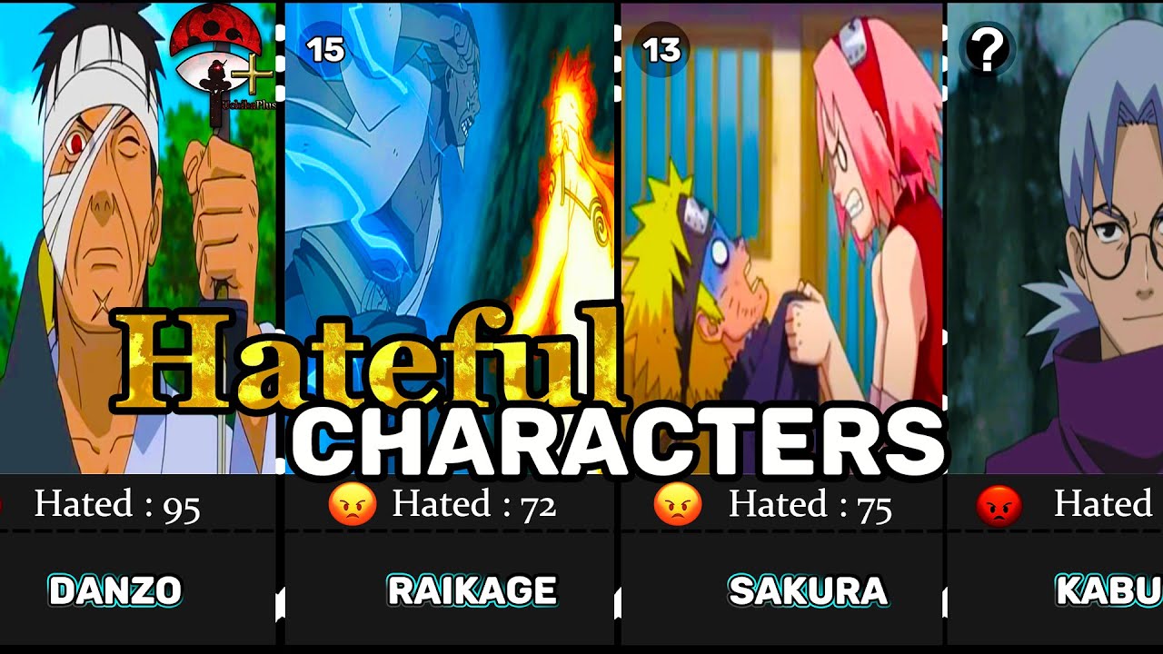 Which Naruto characters do you hate🤬?