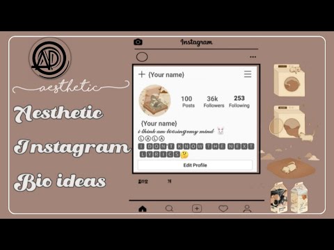 How to have an aesthetic instagram bio