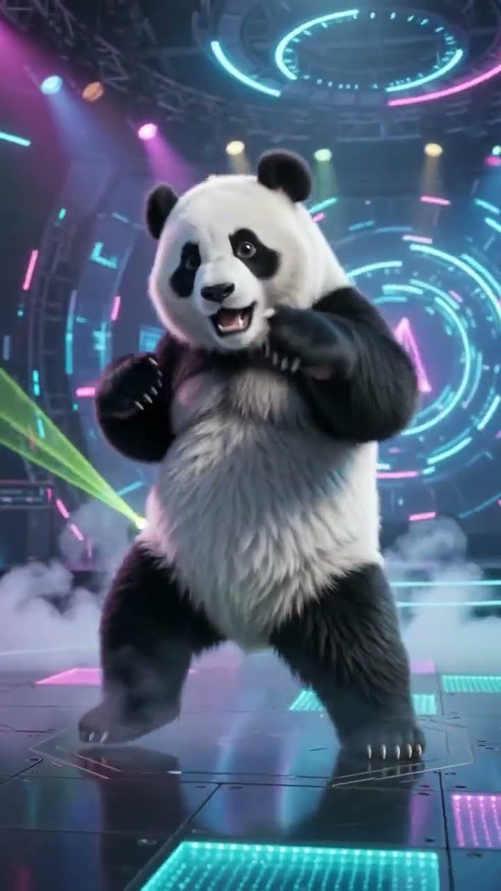 🐼 Dancing Panda Steals the Show! 🤯 | AI Dance Shorts