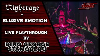 Nightrage - Elusive Emotion Live Drum Playthrough By Dino George Stamoglou