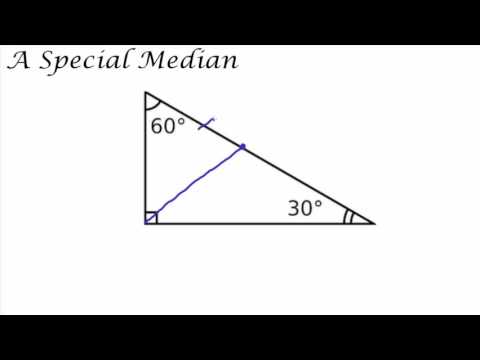 Video: How To Find The Median Of A Right Triangle