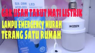 Lampu LED Emergency 28 Watt Tetap Menyala Mesti Mati Lampu