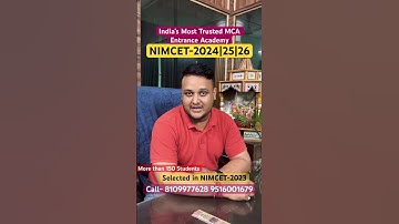 NIMCET 2024 | 2025 | 2026 New Batch Announcement | #nimcet2024 #nimcet20205 #iitjee #nitmca #jee
