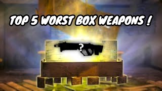 TOP 5 WORST BOX WEAPONS! (COD ZOMBIES)