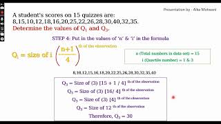 Quartiles | Individual Data Set | 11th Commerce | Economics | Chapter 3 - Partition Values