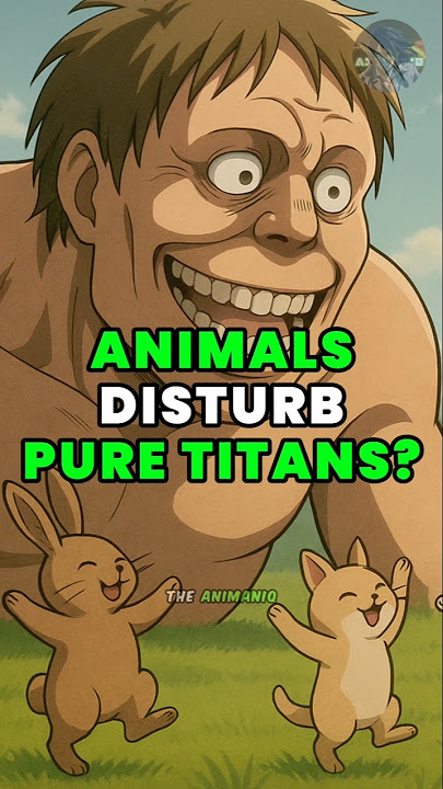 How do titans react if animals disturb them? #attackontitan #aot