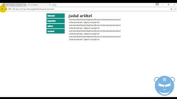 Membuat Bagian Konten layout Web html dan css