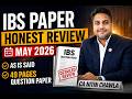 |IBS Paper Honest Review May 2026 | 49 Pages Questions Paper | ICAI Ne kya Pucha