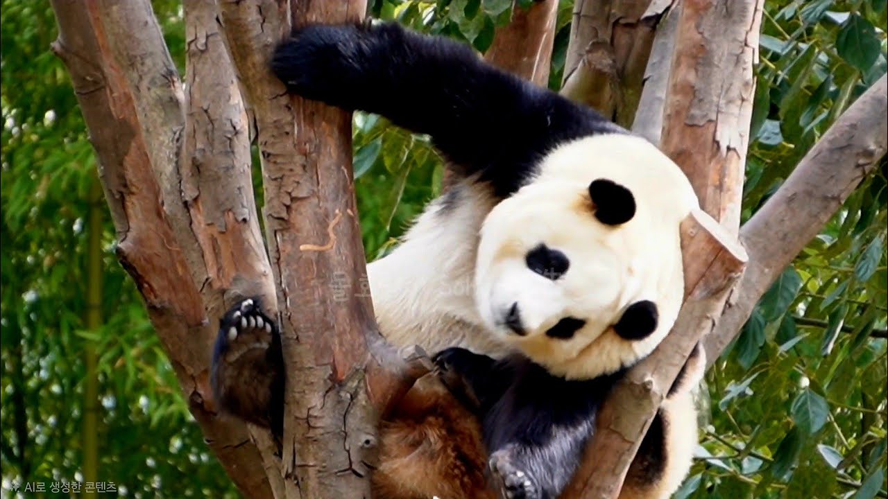 푸스빌 시절의 푸야의 모습이 보이는데요~?!ㅎㅎ | 2월 22일 오후(푸바오 실시간) Panda Fubao