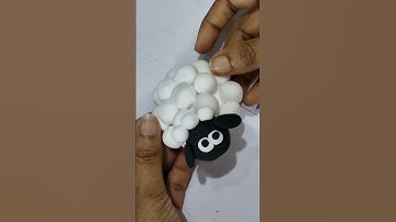 Easy clay  animal 🐑 #clayart #shorts