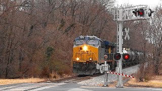 CSX Freight Train Passing The Old B&O Aberdeen Station