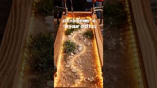 I Turned Broken Wood Into a Mesmerizing LED River Table #satisfying #diy #woodworking