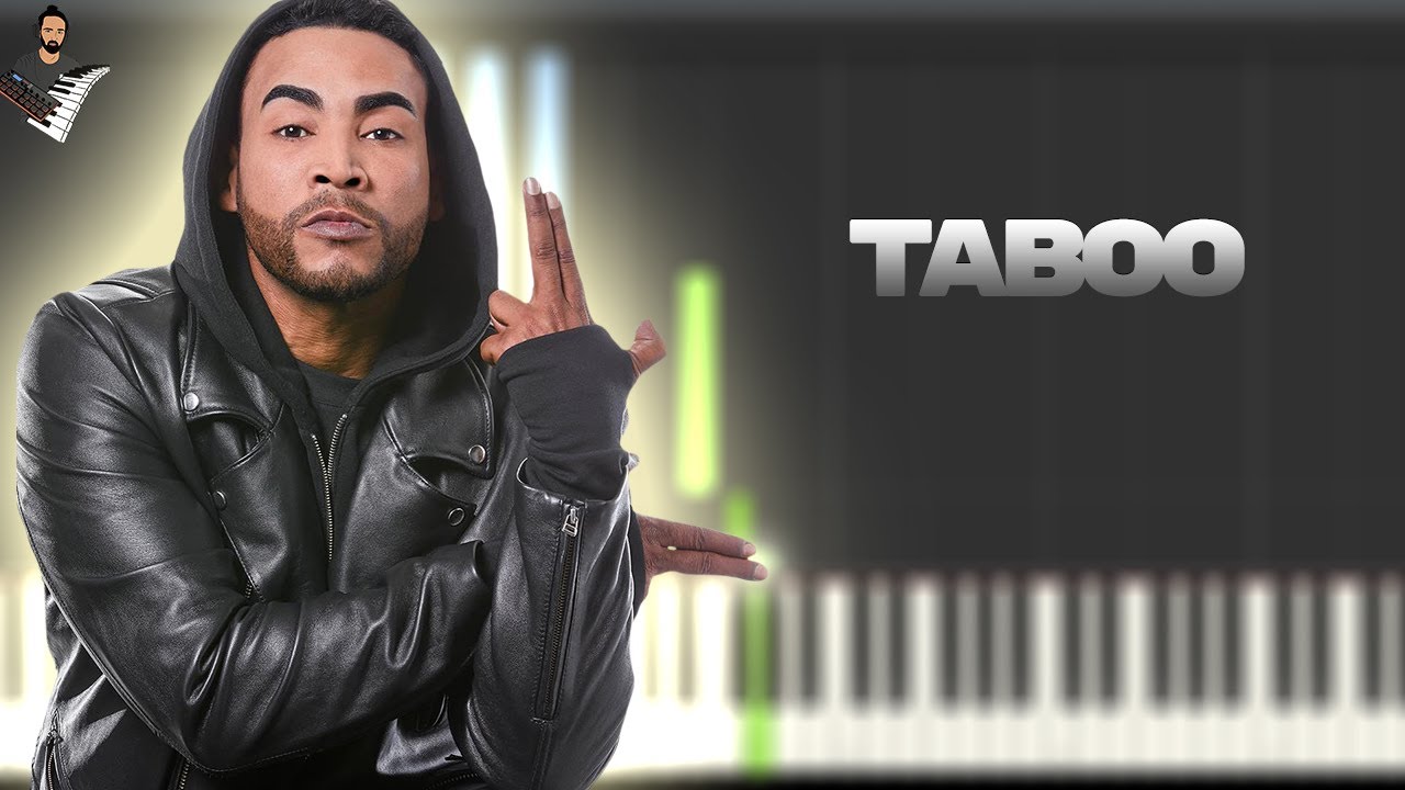 Don Omar - Taboo | Instrumental Piano Tutorial / Partitura / Karaoke / MIDI