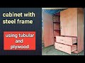cabinet making,, using tubular for frame,, tubular and plywood,  #cabinetmaking #wardrobe