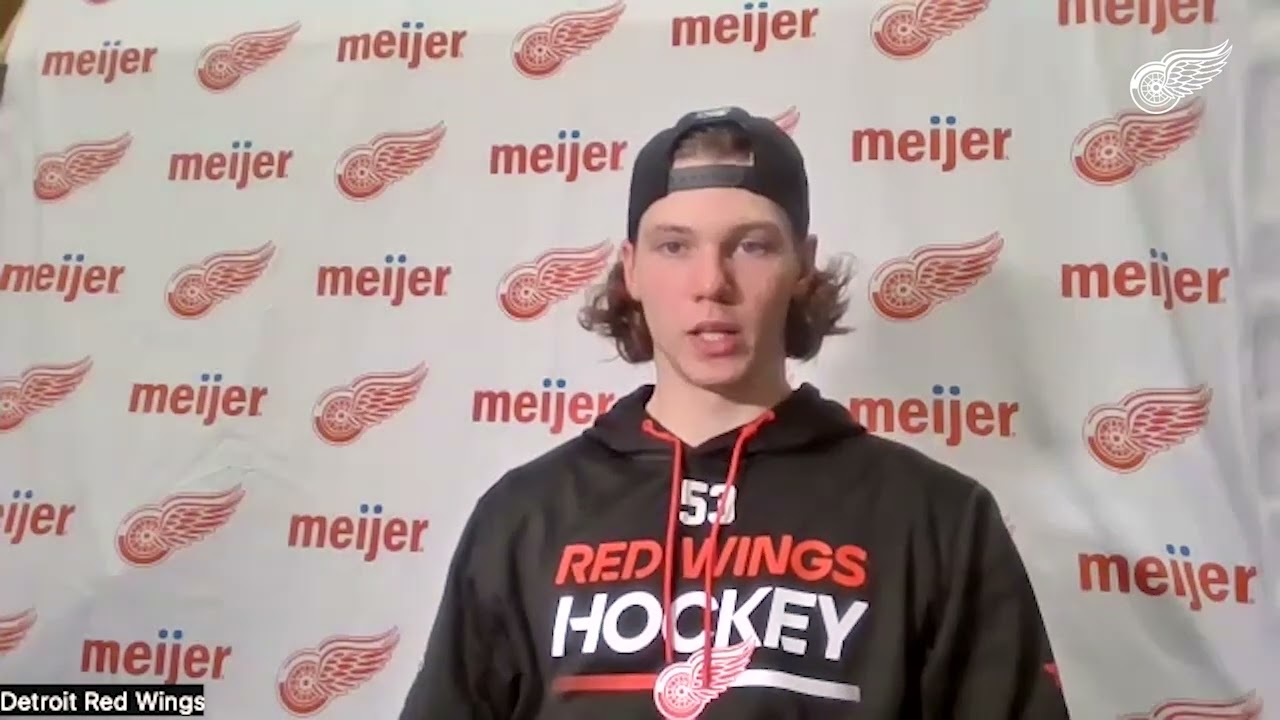 Red Wings excited about Moritz Seider's progress, eagerly await