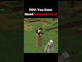 Minecraft Skills Over Enchantments Part 1 #minecraft #shorts #minecraftshorts