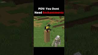 Minecraft Skills Over Enchantments Part 1 #minecraft #shorts #minecraftshorts