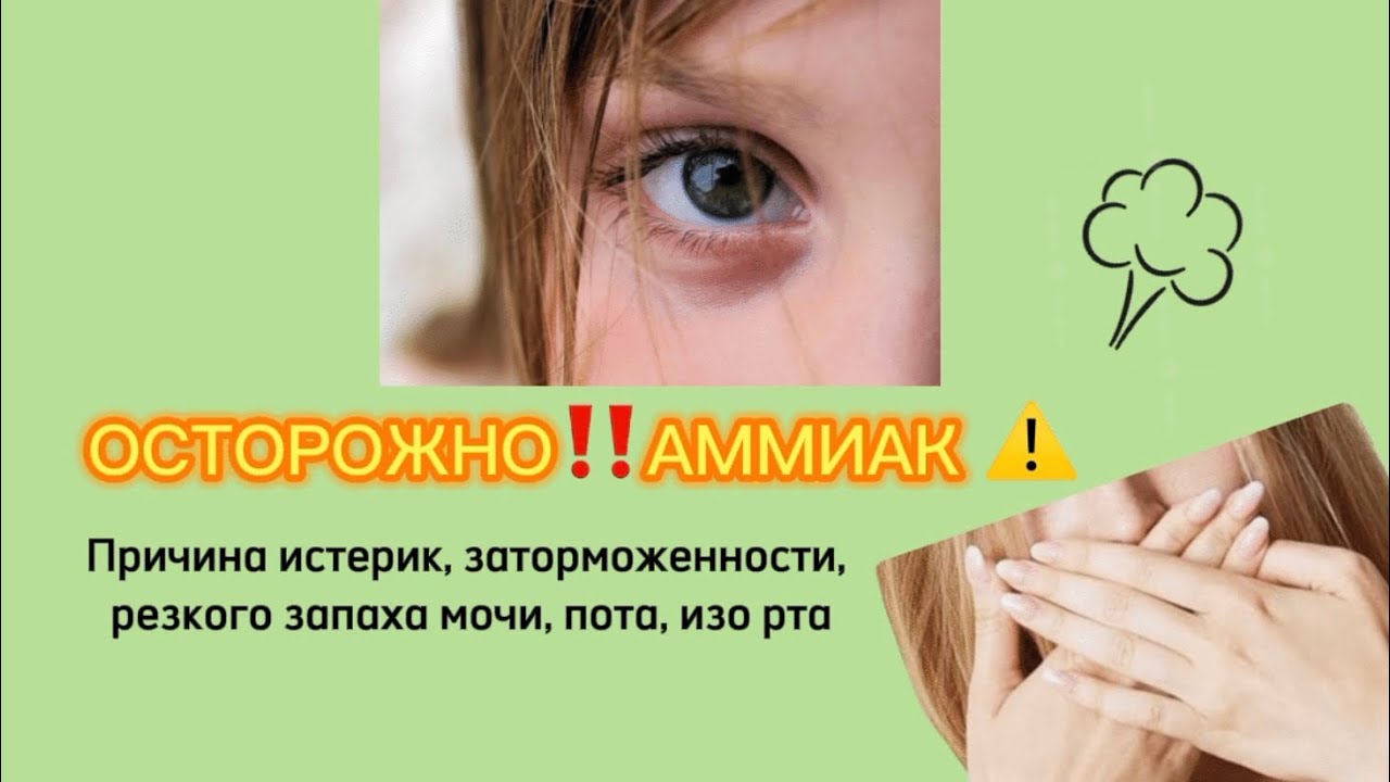 ГИПЕРАМОНИЕМИЯ. Истерики, плохой сон, резкий запах от ребёнка