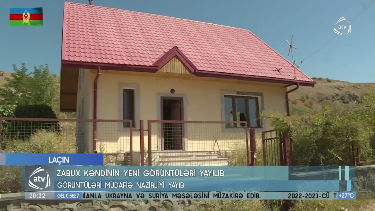 Zabux kəndinin yeni görüntüləri yayılıb: Görüntüləri Müdafiə Nazirliyi yayıb