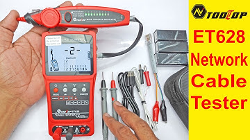 ToolTop ET628 Network Cable Tester Visual Fault Locator & Multimeter 3 in 1
