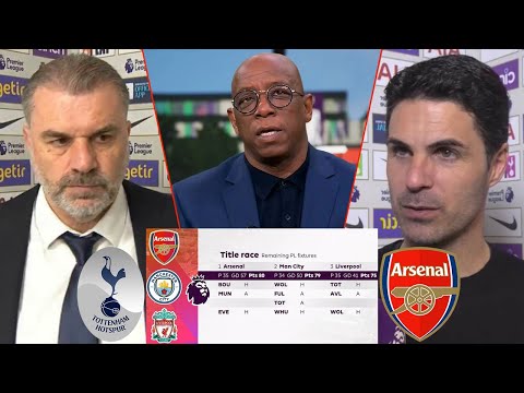 MOTD Tottenham vs Arsenal 2-3 Ian Wright Review The Title Race Arsenal vs Man City 