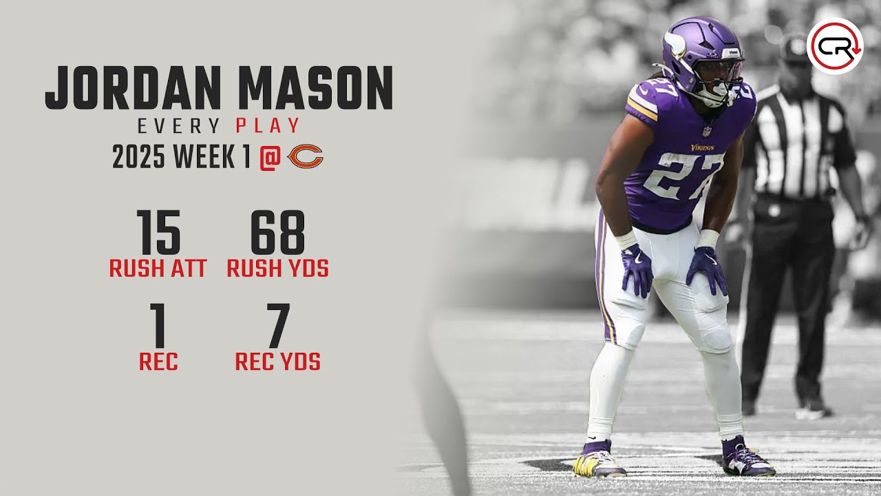 Jordan Mason Week 1 Highlights | Every Run, Target, and Catch vs Bears