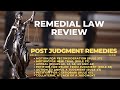 Post judgment remedies in a civil action  remedial law review